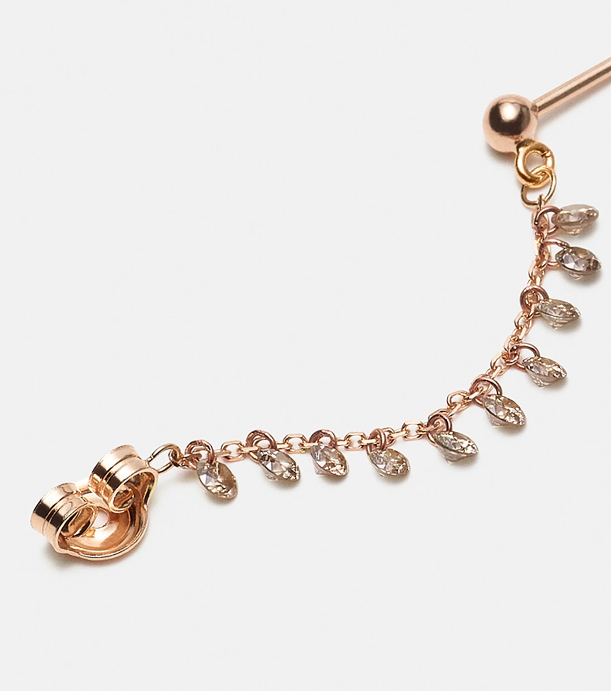 Pendente con pallina in oro e catena